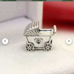 Pandora s925 Silver Baby Carriage Charm
